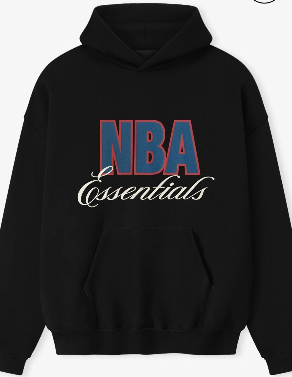 NWT- Fear of God x NBA 90s Hoodie Black Men’s Basketball Pullover - Size Medium